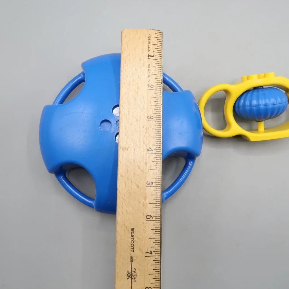 Vintage 1983 Lego Duplo Fish Rattle & Sauser Spinning 2 Piece Set Sensory